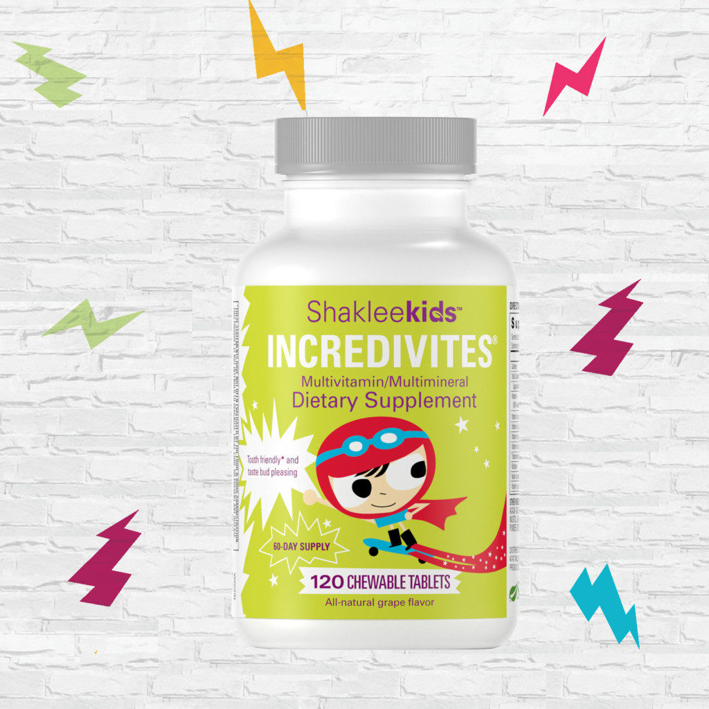 Initiez vos membres et clients à une multivitamine avec des ingrédients ultra sûrs pour votre petit super héros – le nouveau produit Incredivites ShakleekidsMC – maintenant disponible!