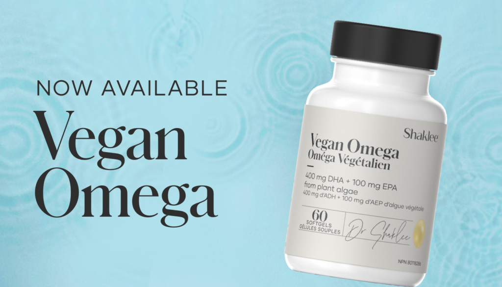 Meet new Vegan Omega: plant-based omega-3 fatty acids sustainably sourced from marine algae.