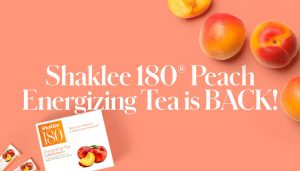 Get ready to enjoy the taste of summertime year-round as we welcome back Shaklee 180® Energizing Tea in Summer Peach!