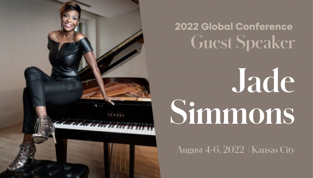 The Shaklee Family is pleased to welcome Rockstar concert pianist, powerhouse motivational and experiential speaker Jade Simmons as one of our 2022 Shaklee Global Conference Guest Speakers.