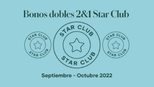 Duplicaremos tu Bono Star Club durante el mes de septiembre cuando obtengas un 2&1 Star Club: dos Miembros y al menos 1 Embajador. ¡Hazlo al menos una vez en septiembre, y también te daremos el mes de octubre para obtener más Bonos dobles 2&1 Star Club!