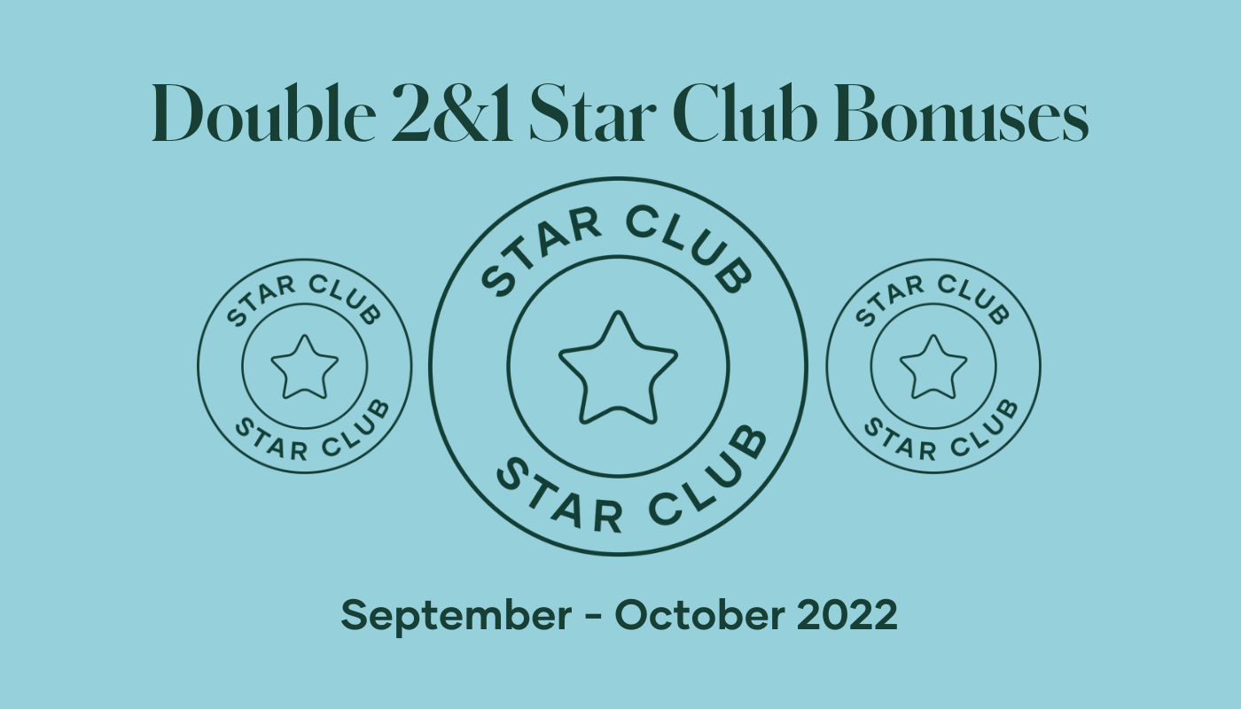 2&1 Double Star Club Bonus Banner