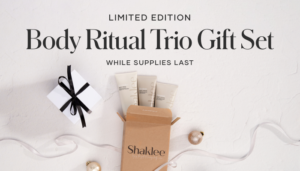 We’re making the holidays merry, bright, and beautiful with a new, limited edition Body Ritual Trio Gift Set…perfectly packaged for the gift-giving season.