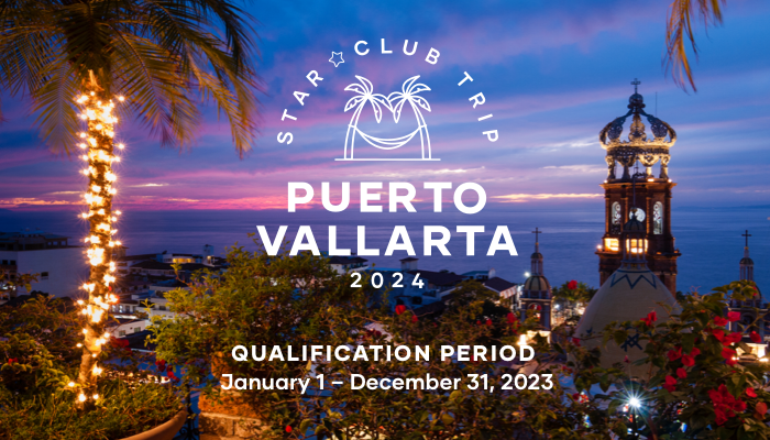 Qualify for the VIP Elite Program at the Bronze Tier or higher to earn a magical experience overlooking the golden-sand beaches of Puerto Vallarta at the Dreams Bahia Mita Surf & Spa Resort.