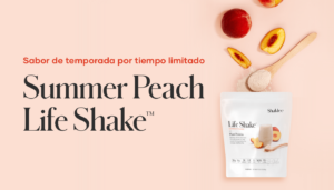 El sabor más deseado del verano está de regreso por tiempo limitado. A la venta AHORA, Life Shake™ Plant Summer Peach presentando nuestro nuevo empaque en bolsa de fuelle.