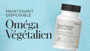 Voici le nouveau Oméga Végétalien: des acides gras oméga-3 d'origine végétale provenant d'algue marine de source durable.