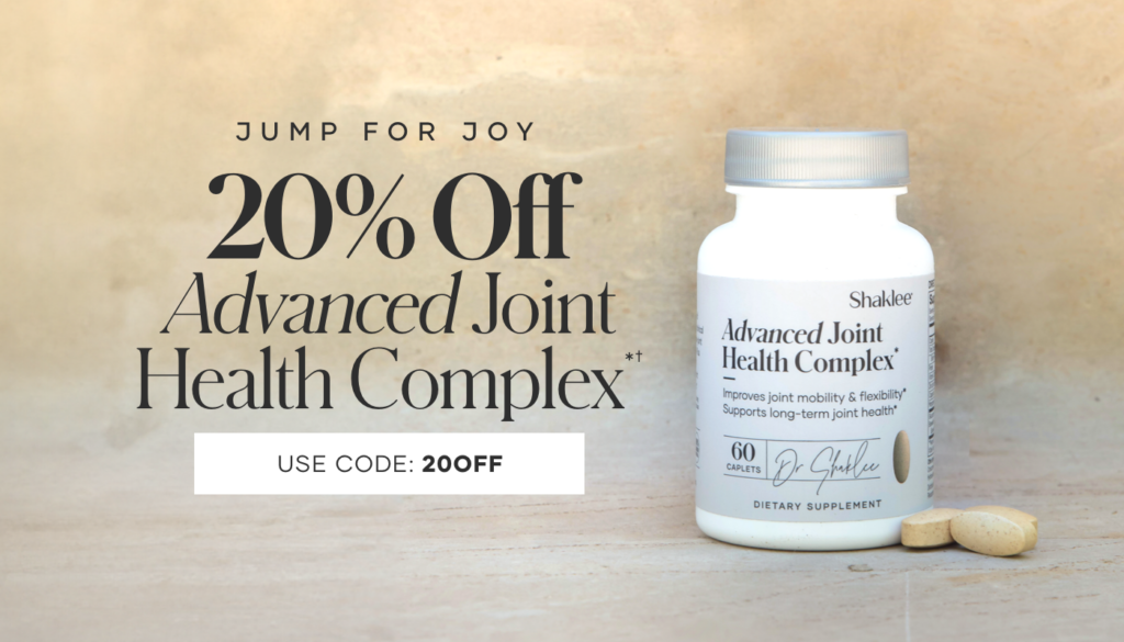 Get 20 percent off Advanced Joint Health Complex* from September 1st to September 30th.