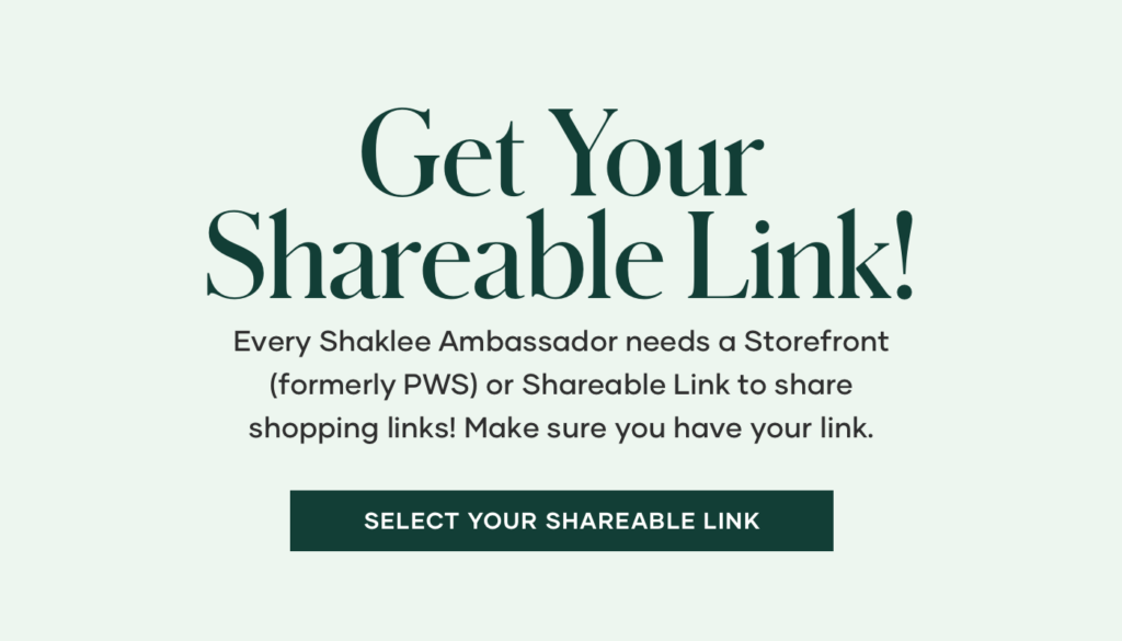 Our new web enhancements are now LIVE! Make sure you've selected your sharable link to get credit for your online sales.