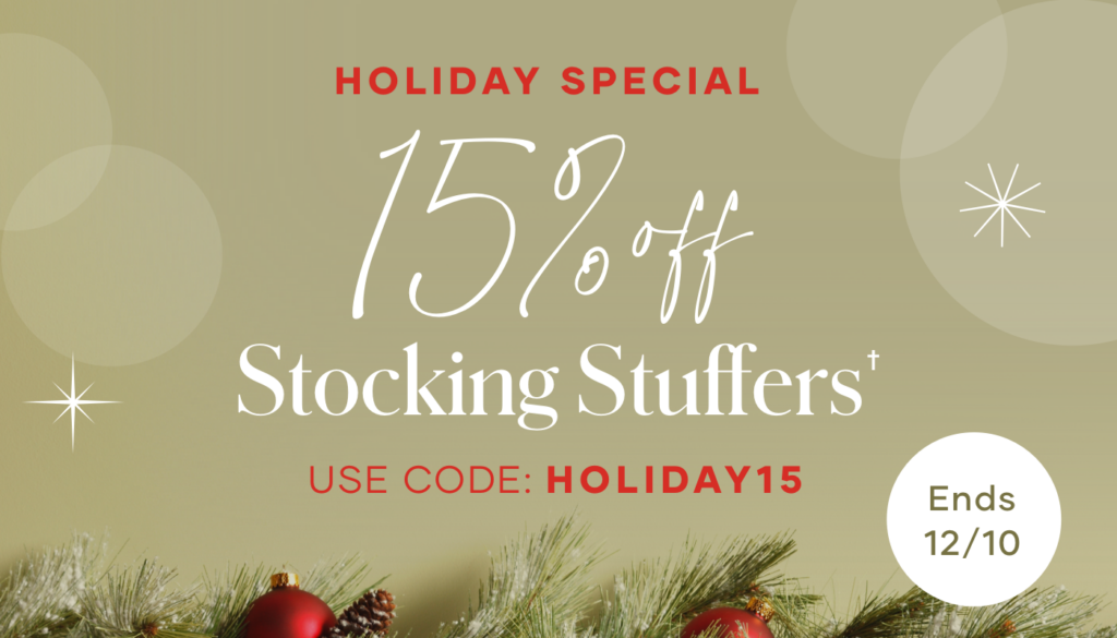 Get inspired by these thoughtful & fun Stocking Stuffer ideas that are available from December 1 to December 10.