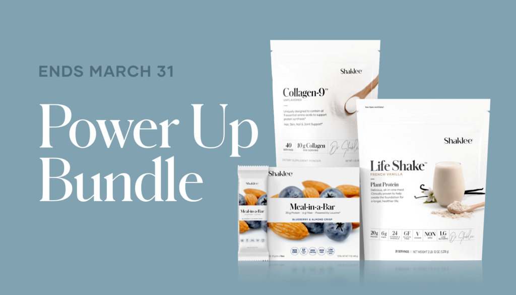 To support your Protein Power-up Challenge Wellness Group this month, we’re offering a specially priced Power Up Bundle for $178 Member Price (a $209 Product Value).