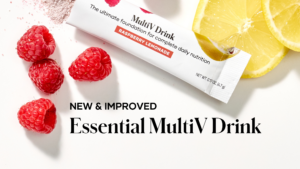New and improved flavor plus more vitamins and minerals coming to Essential MultiV starting April 1st.
