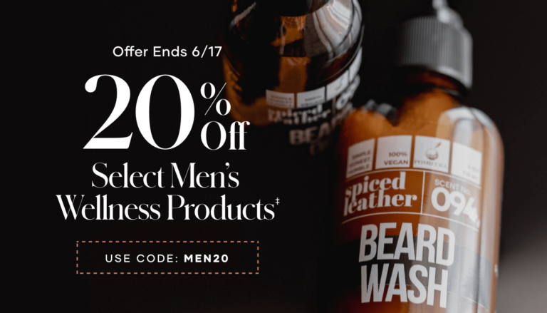 20 Percent Off Select Men’s Products | 6/1 – 6/17 - Shaklee News & Events