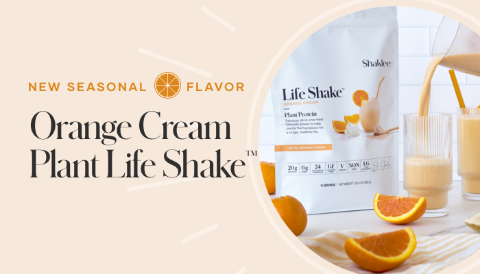 Available for sale starting June 12th seasonal Plant Life Shake™ in Orange Cream.