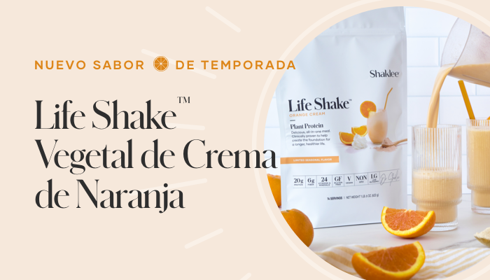 Disponible para la venta desde el 12 de junio, Plant Life Shake™ de temporada en Crema de Naranja.