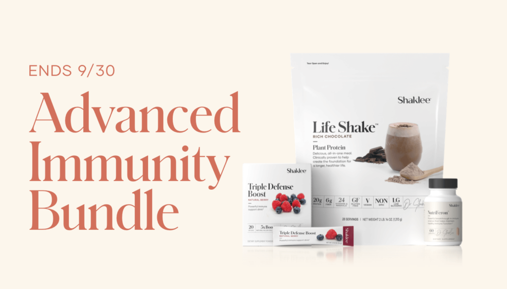 To support your Total Immunity Boost Wellness Group this month, we’re offering a specially priced Advanced Immunity Bundle for $150 Member Price (a $195 Product Value).