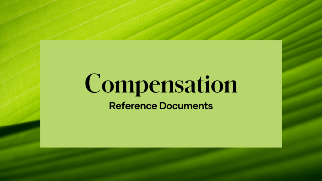 Compensation Plan Reference Documents