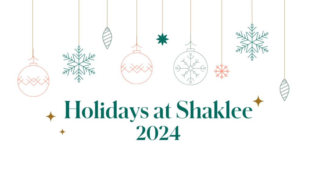 The Holiday season is coming soon! It’s a festive time to spend time with friends, family, and your communities – it’s also an incredibly exciting time at Shaklee!