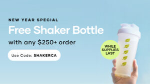 FREE Shaklee Shaker Bottle With Order of $250+ | Jan 1 – While Supplies Last