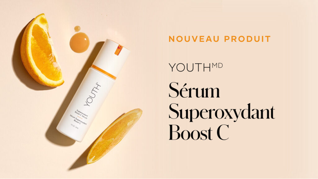 Voici la multivitamine quotidienne de votre peau: le Sérum Superoxydant Boost C YOUTHMD Shaklee – le sérum qui rehausse l’éclat de votre peau – riche en nutriments et rempli d’antioxydants.