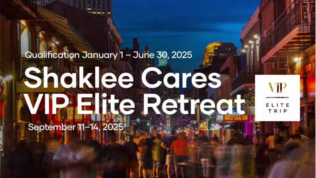 On the Shaklee Cares Elite Retreat, spend four unforgettable days in the heart of New Orleans, Louisiana, a city bursting with music, flavour, and history. Get ready to rest, recharge, and reconnect with fellow leaders who share your passion and drive.