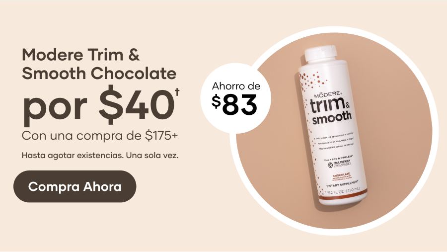 Del 2 al 31 de diciembre, cuando tus clientes gasten $175 o más, podrán agregar Trim & Smooth Chocolate a su carrito por solo $40. (Nota: esto no tiene PV).