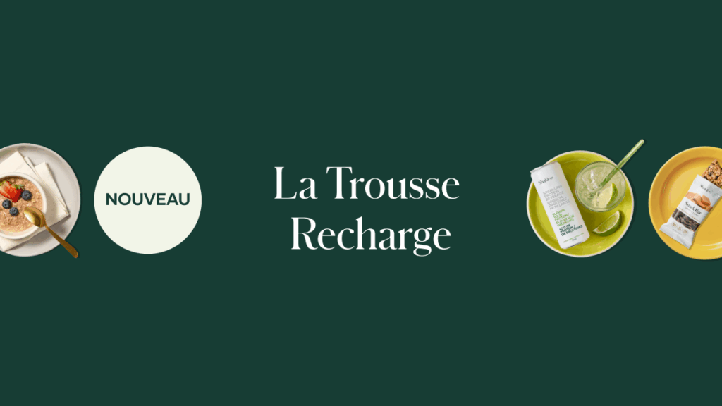 La nouvelle Trousse Recharge offre une approche puissante et axée sur les protéines qui change positivement la satiété, l’énergie, le métabolisme et la performance quotidienne.