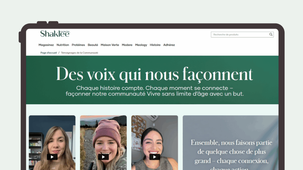 Des voix qui nous façonnent – Témoignages de la Communauté Shaklee