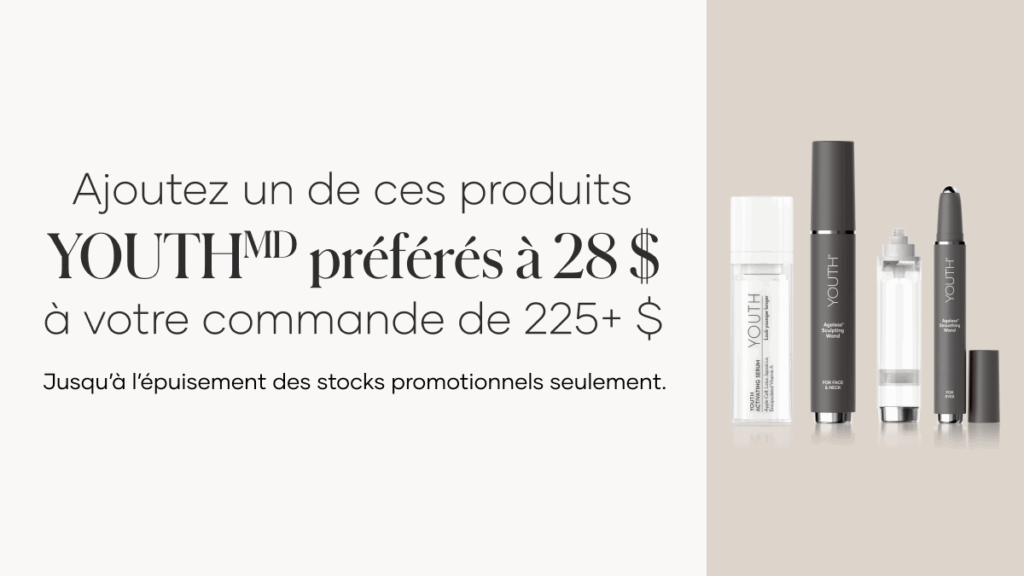 Février est tout à coup plus radieux – dépensez 225 $ et activez votre choix d’un soin de la peau luxueux YOUTH préféré à seulement 28 $, tout au long du mois.