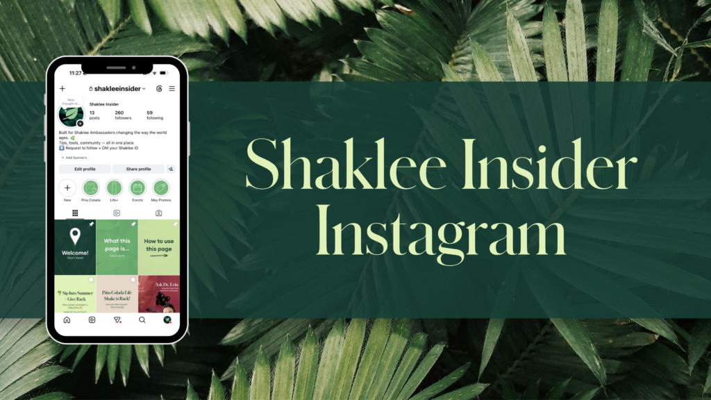 Get inspired, take action, and grow together in our new private Instagram community for Shaklee Ambassadors—featuring daily action ideas, real field examples, promo inspiration, and more.