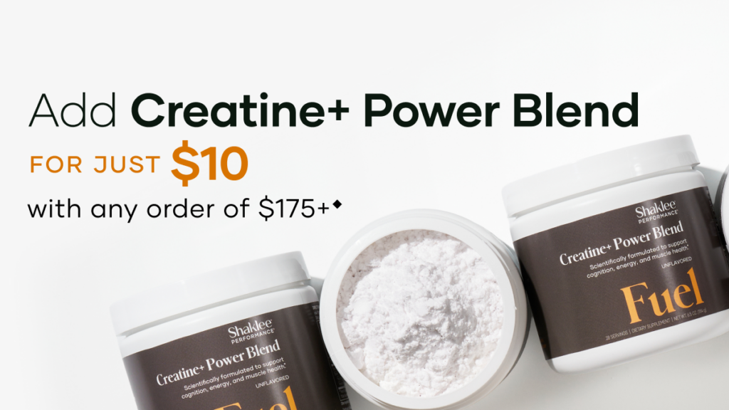Give your customers another reason to shop! In September, customers who spend $175 can add Creatine+ Power Blend to their qualifying order for only $10.