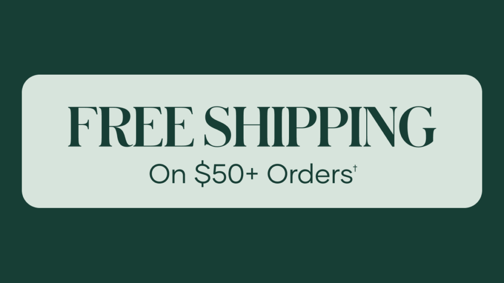 Fall into FREE shipping! Shaklee is offering FREE SHIPPING on qualifying orders of $50 or more from September 22–25.