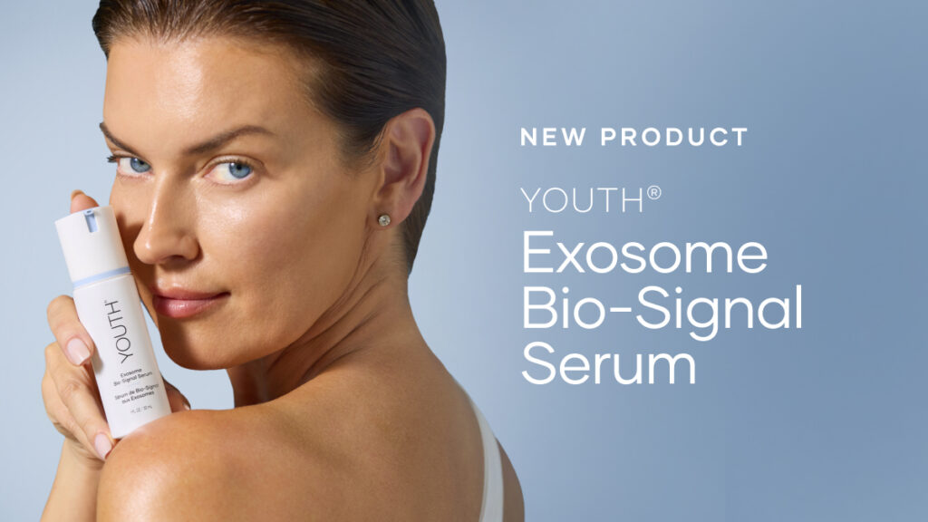 Meet YOUTH Exosome Bio-Signal Serum, the next chapter of the BioAge story. Just as you can upgrade your biology to support a younger biological age, you can now support your skin's biology* to help improve how it looks and performs.